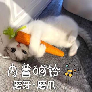 ของเล่นแมวแครอท Bell Teasing Cat Stick ลูกแมว Self-Happy ควา…