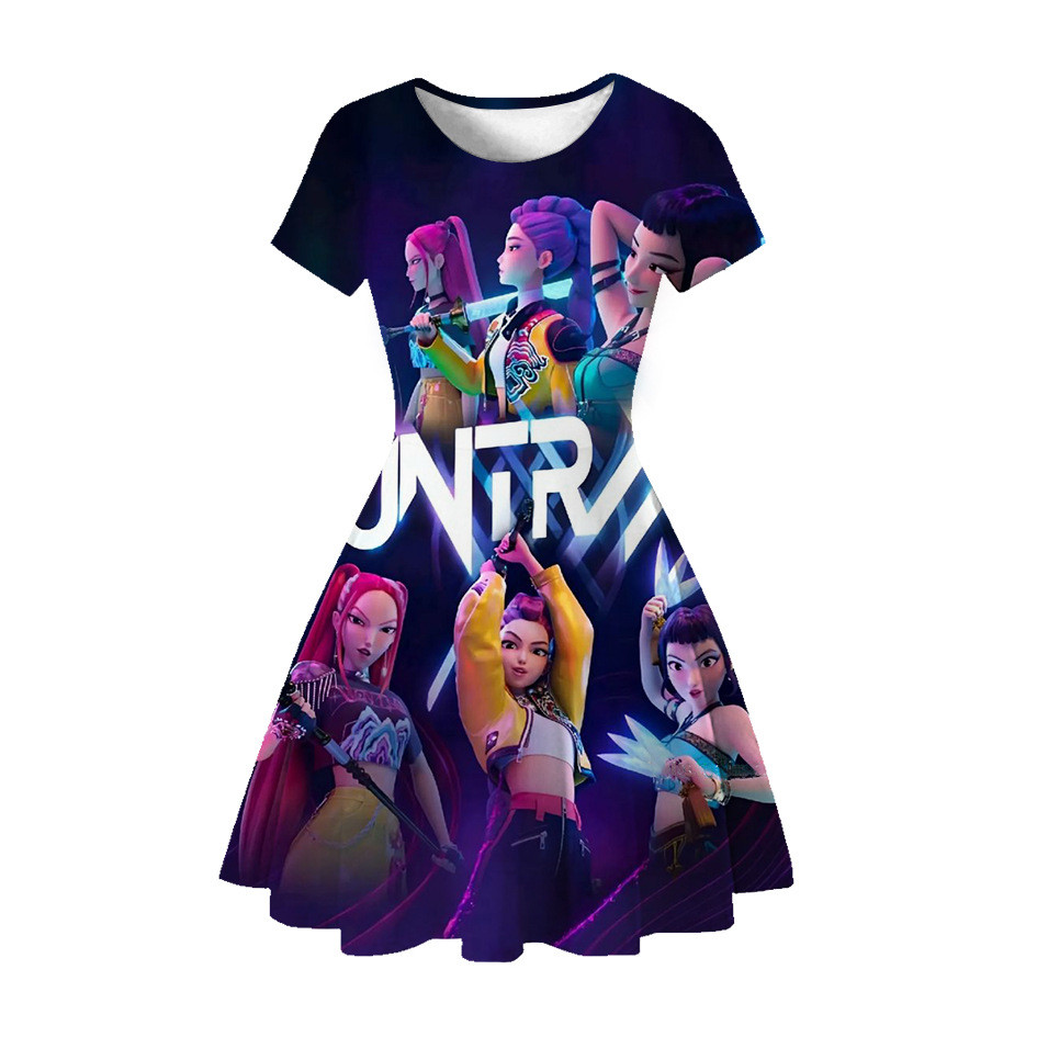 kpop demon hunter dress for kids 2