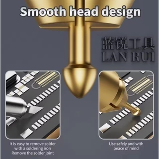 ชุดเข็มลากดีบุกชุบทองแดงบริสุทธิ์ LANRUI LR-M24 สำหรับการถอดบัดกรีชิปแพ็คเกจ BGA
