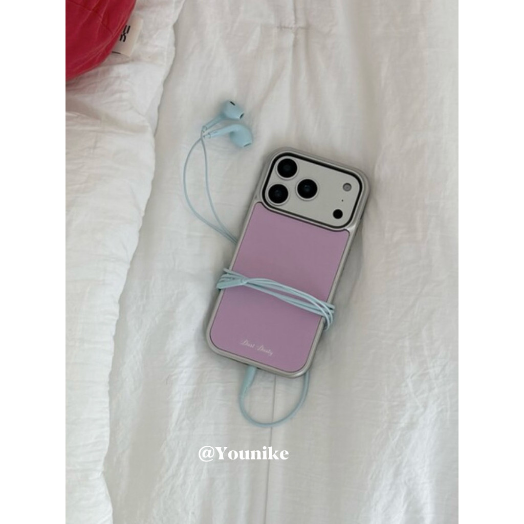 Simple สีชมพูเคสโทรศัพท์ Drop-Resistant สําหรับ iPhone 17 Promax 16 Promax 15 Promax 11 12 13 17 14plus 15plus 16e 16plus 15pro 17air ราคา ถูกที่สุด ดีลบีเคเค แกลเลอรีภาพที่ 5