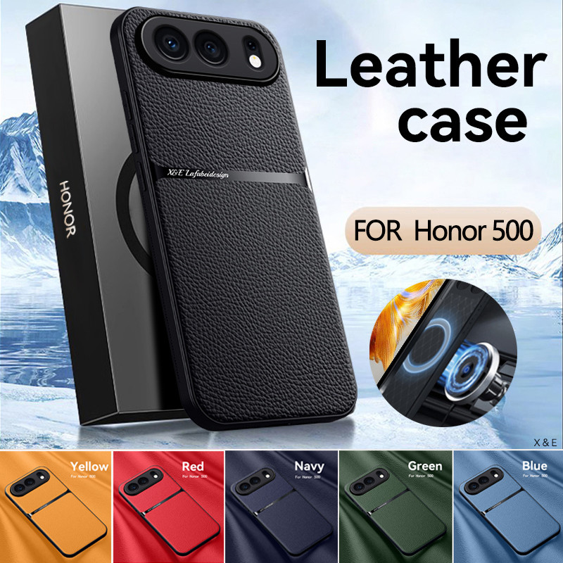 เคสหนัง PU หรูหราสําหรับ Honor 500 Pro เปลือกแม่เหล็กเคสโทรศัพท์สําหรับ Honor 500Pro ฝาหลัง