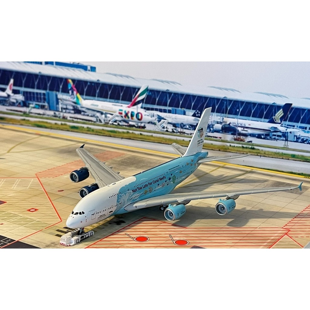 JC Wings 1/400 A380 9H-MIP สเปน Hifly Air Protection Coral Reef Coating (การจับคู่สีคู่), การทดสอบ F