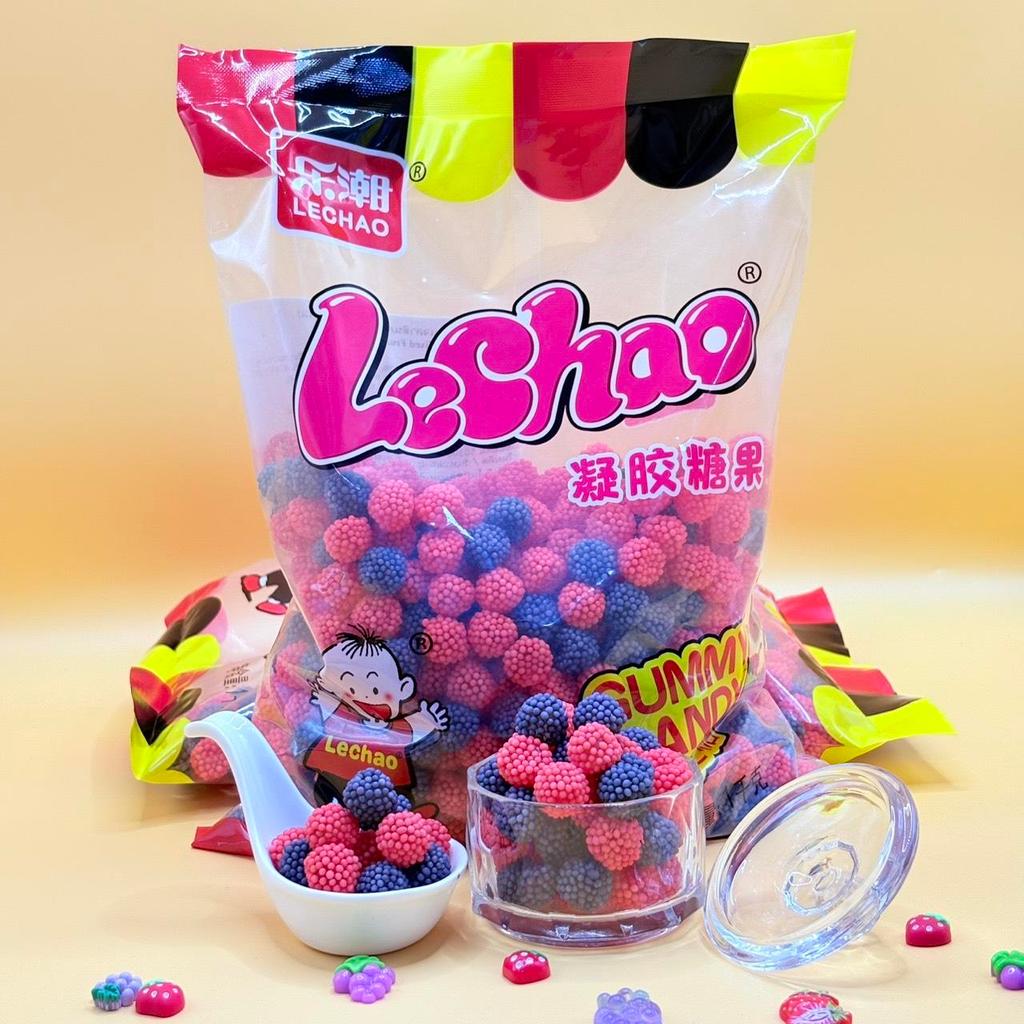 LeChao Mixed Berry Jelly เยลลี่มิกซ์เบอร์รี่รวมรสสุดฟิน เปรี้ยวหวานลงตัว เม็ดพอดีคำสุดๆ แพ็คใหญ่ 1 กิโลกรัม