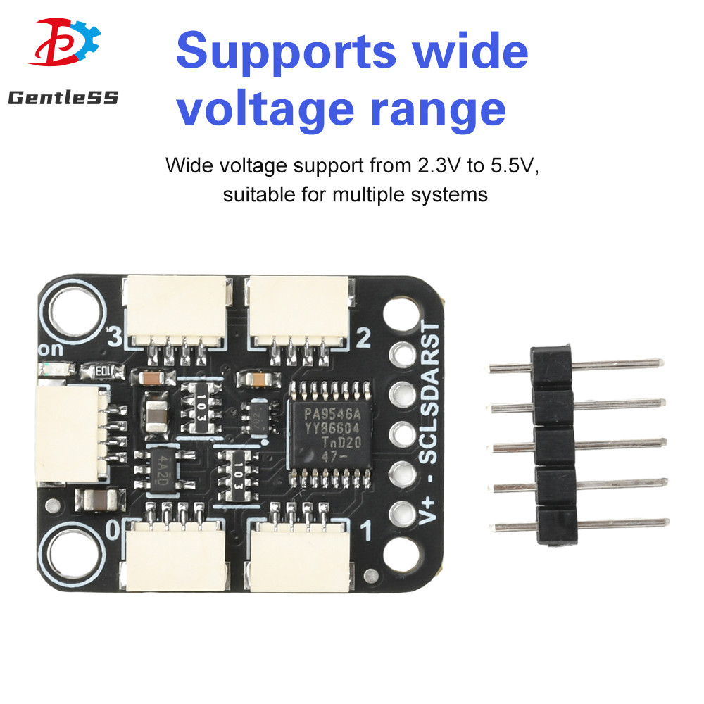 PCA9546 4-Channel I2C Multiplexer ใช้งานร่วมกับ STEMMA QT/Qwiic Interface Pin Header Unsoldered