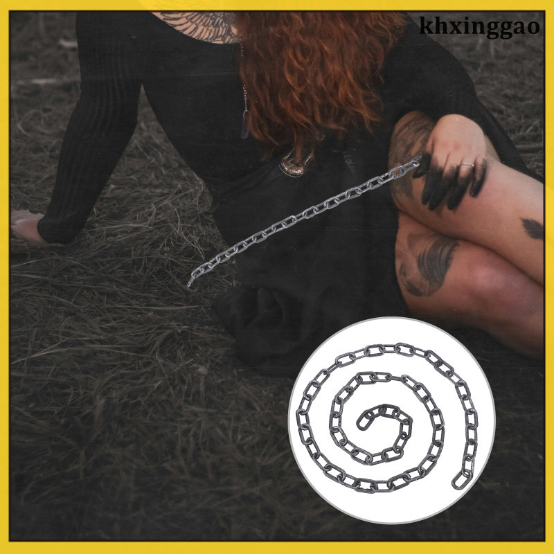 🎃 โซ่พลาสติกสีเงินสำหรับตั้งโชว์ งานปาร์ตี้ฮาโลวีน ของตกแต่ง คอสเพลย์ อุปกรณ์เสริม ทนทาน น้ำหนักเบา 