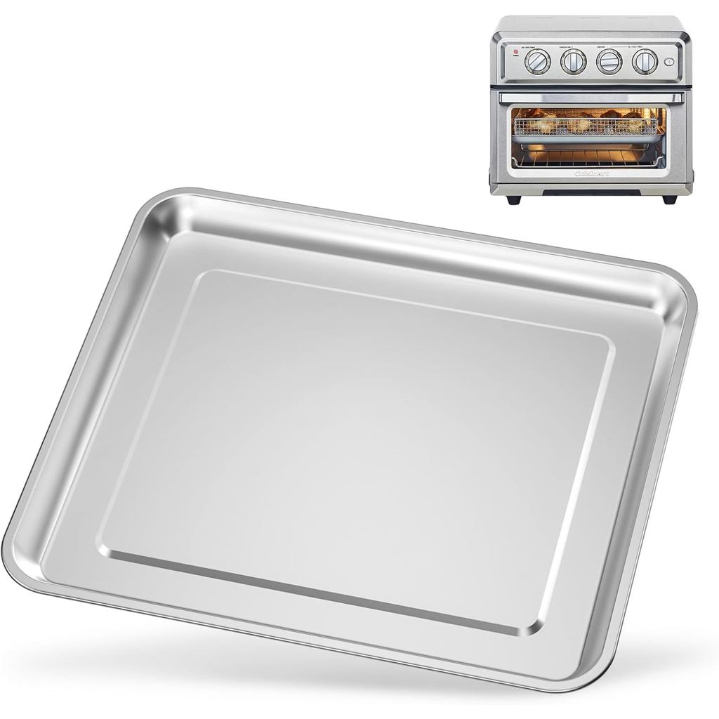 กระทะถาดอบสแตนเลส เข้ากันได้กับ Cuisinart Airfryer TOA-060 และ TOA-065 (พร้อม Cuisinart Airfryer TOA