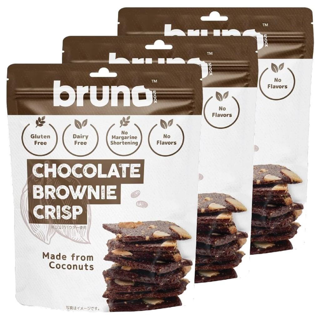 Bruno Crispy Brownie 60g x3 Bags