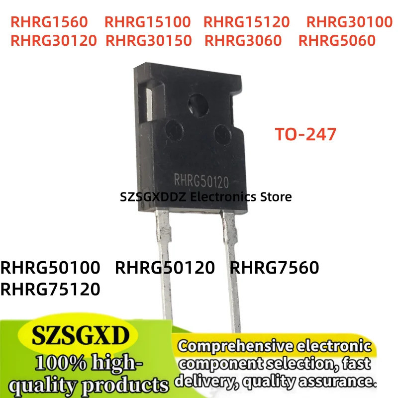 5PCS RHRG1560 RHRG15100 RHRG15120 RHRG30100 RHRG30120 RHRG3060 RHRG50100 RHRG50120 RHRG7560 RHRG3015
