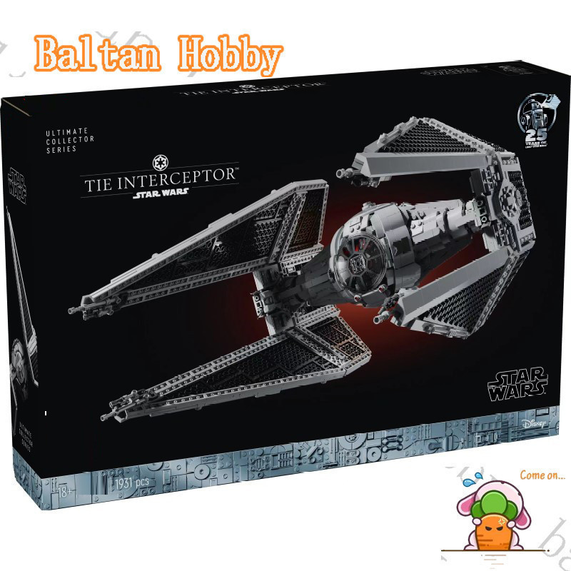 Pandon Toy PD1X เข้ากันได้กับ Star Wars 75382 TIE Interceptor Building blocks ของเล่น EW7