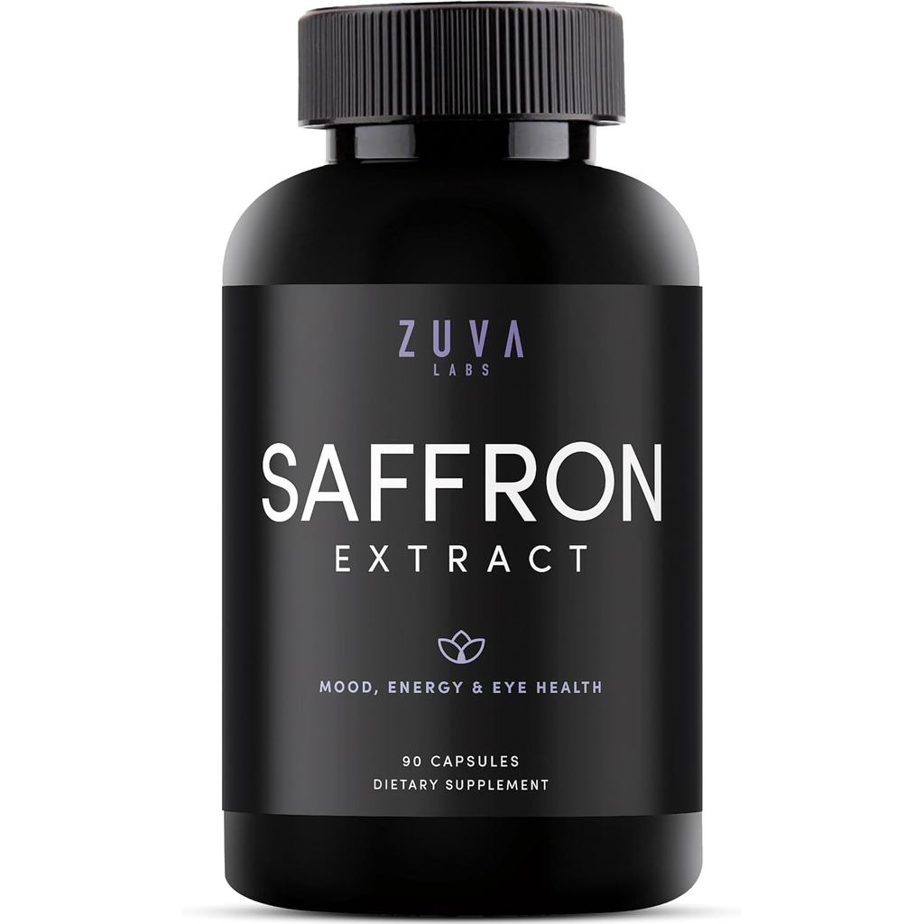 Ultra6 Saffron Supplements - 100% Pure Saffron Extract Capsules and Mood Enhancer for Women and Men - Natural Supplement for Eye Health (90 Servings)
