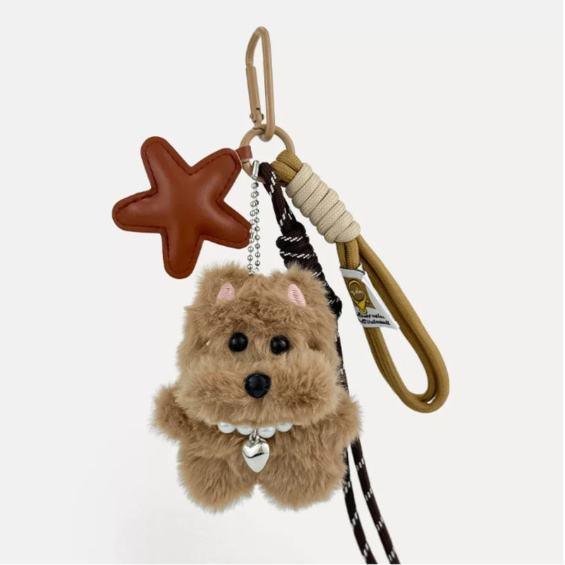 Bag accessories West Highland Dog Bag Decoration Plush Doll Cute Keychain Creative Student Friend Gift