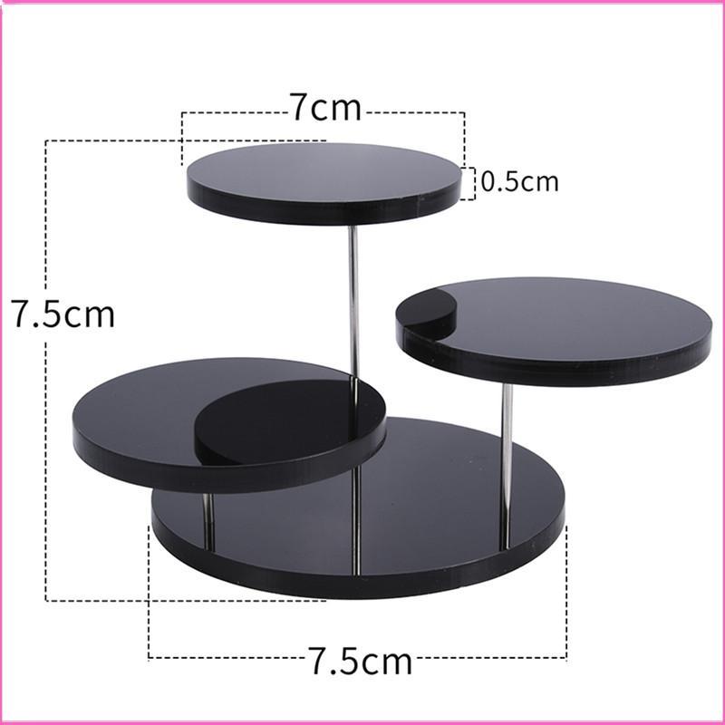 Luckyei Cupcake Stand อะคริลิคขาตั้งจอแสดงผลสําหรับเครื่องประดับเค้กขนมหวาน Ra Party Decor TQ