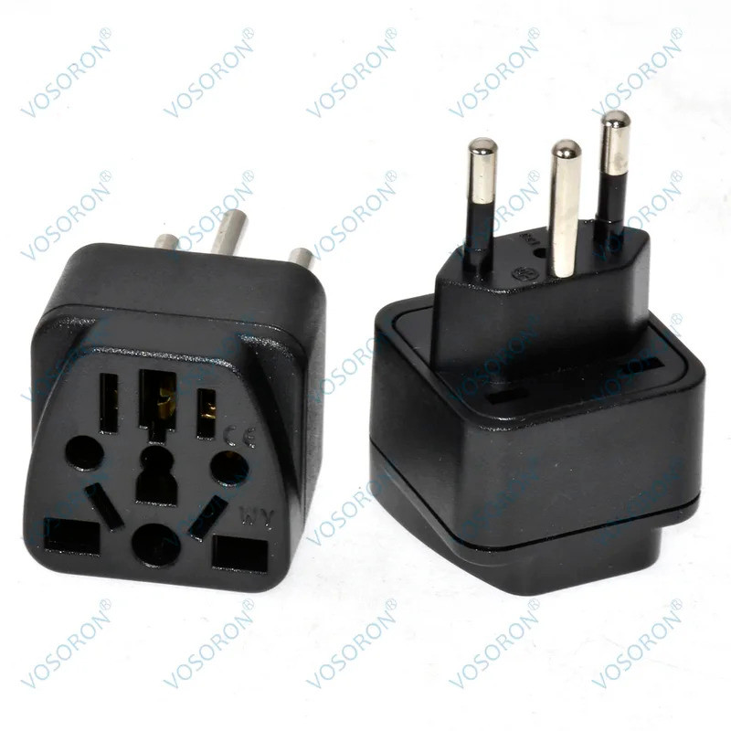 Universal Switzerland Plug Adapter 3 Pin EU Euro AU US UK To Swiss Travel Adapter สายไฟไฟฟ้า Charger