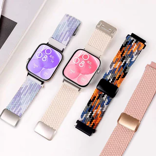 สำหรับ Huawei Watch Fit5/Fit5 Pro สายไนล่อนถักใหม่สำหรับเคเบิล Huawei Watch Fit 4/Fit4Pro สร้อยข้อมือ Smartwatch Cable