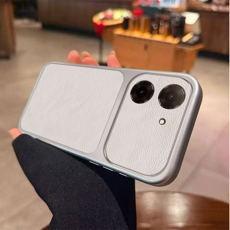 สําหรับ Xiaomi POCO C71 กรณี Soft TPU หนัง PU สีทึบปกหลังเคสโทรศัพท์สําหรับ POCO C71 กรณีซิลิโคน