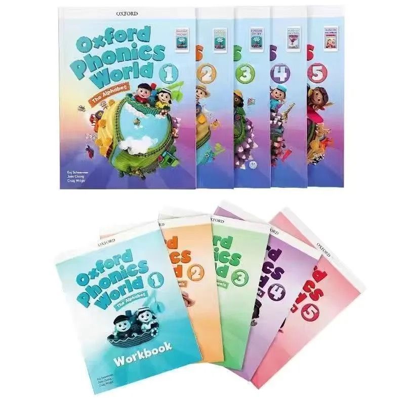 Oxford Natural Spelling หนังสือเรียน oxford การออกเสียงโลก เวอร์ชันใหม่ 1-2-3-4-5 ระดับสนับสนุนจุดอ่าน 782