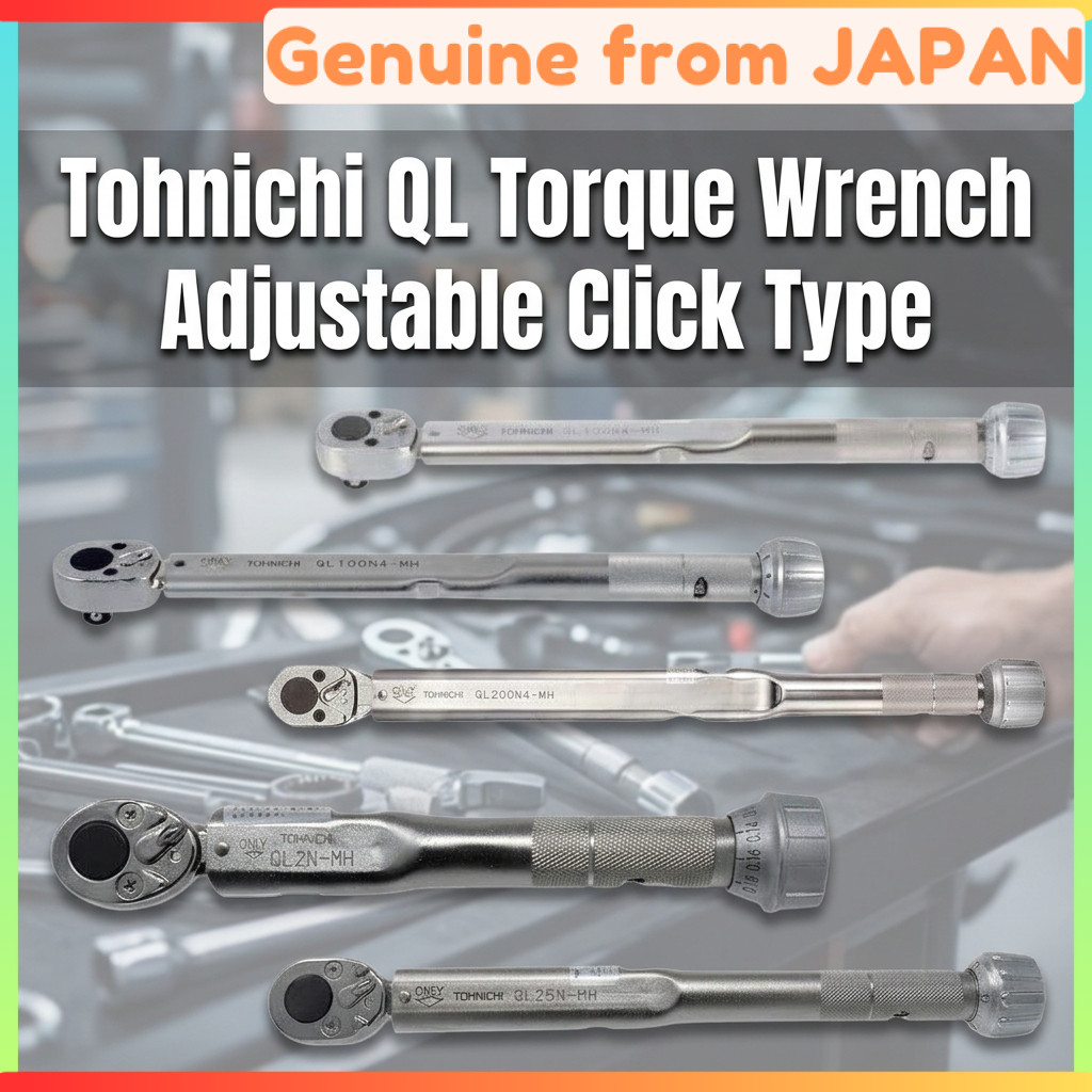 Tohnichi QL Torque Wrench Adjustable Click Type Made in Japan High Precision Varied Sizes