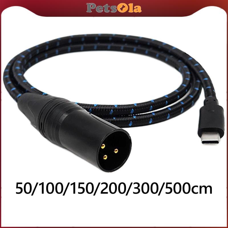 [PETSOLA] สาย Type C เป็น XLR สําหรับอุปกรณ์เครื่องเสียงพร้อมชิป DAC และการเชื่อมต่อ 3 พิน
