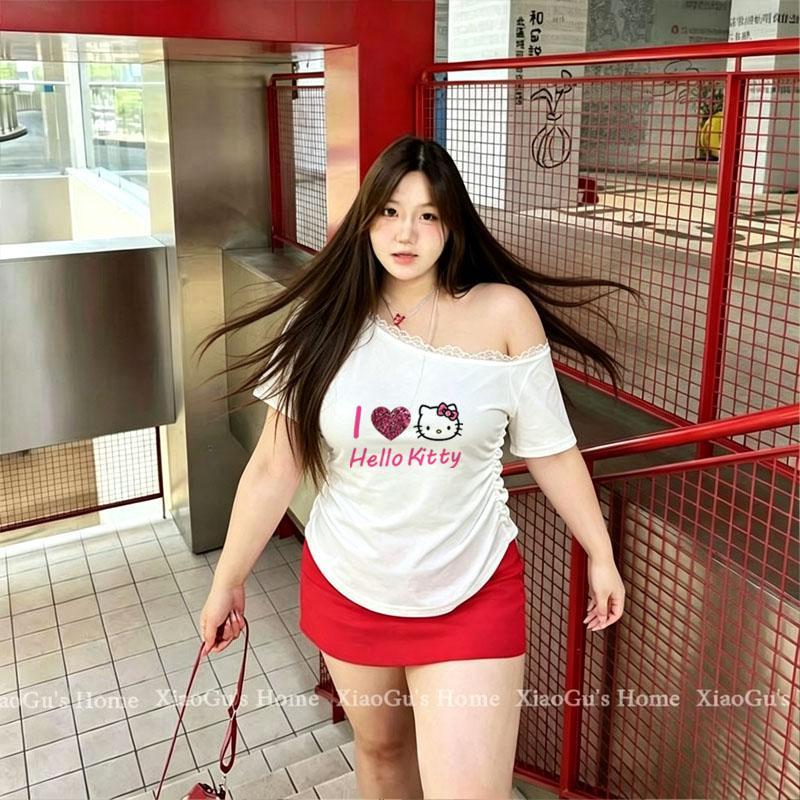 เสื้อปาดไหล่ผู้หญิง เสื้อลำลองคอกว้าง เสื้อแหวกเอวสุดเซ็กซี่ เสื้อผู้หญิงสีพื้น ผ้านุ่ม ผ้าดีใส่สบาย เหมาะกับอากาศร้อน