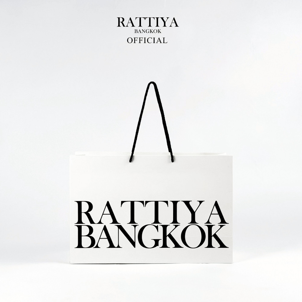 ถุงกระดาษ RATTIYA BANGKOK - Premium Matte Paper Bag (L)