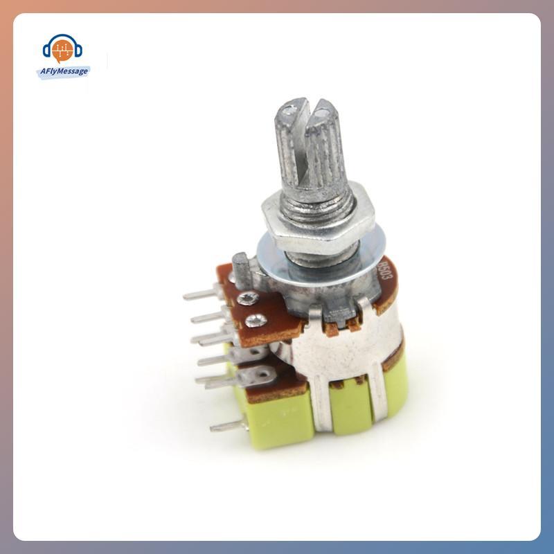 AFl B50K 50K Ohm Dual Linear Taper Volume Control Switchesometer Switch TH