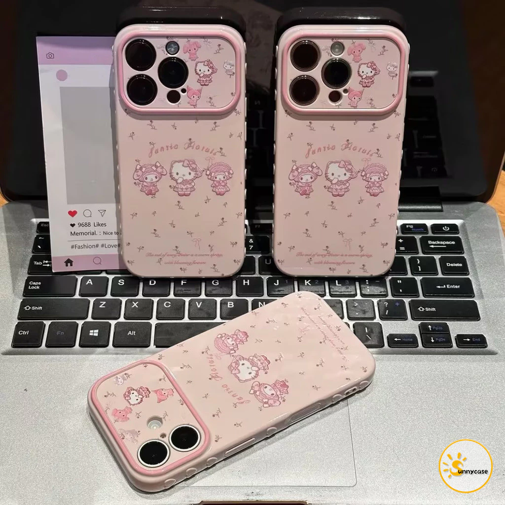 ใช้ได้กับ iPhone 11 13 14 16 17 15 12 Pro Max 7 16 8 14 15 Plus AIR SE X XR XS MAX เคสโทรศัพท์พิมพ์ลายดอกไม้ทั้งชิ้น