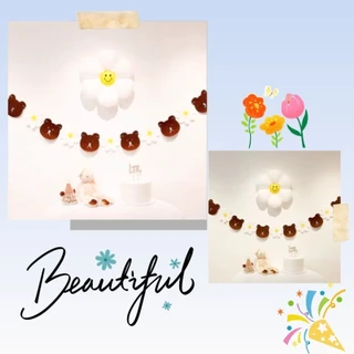 ส่งไว|ถูก แบนเนอร์วันเกิด มีหลายสีให้เลือก ชุดตกแต่งปาร์ตี้เด็ก ธงวันเกิด ป้ายผ้าวันเกิด