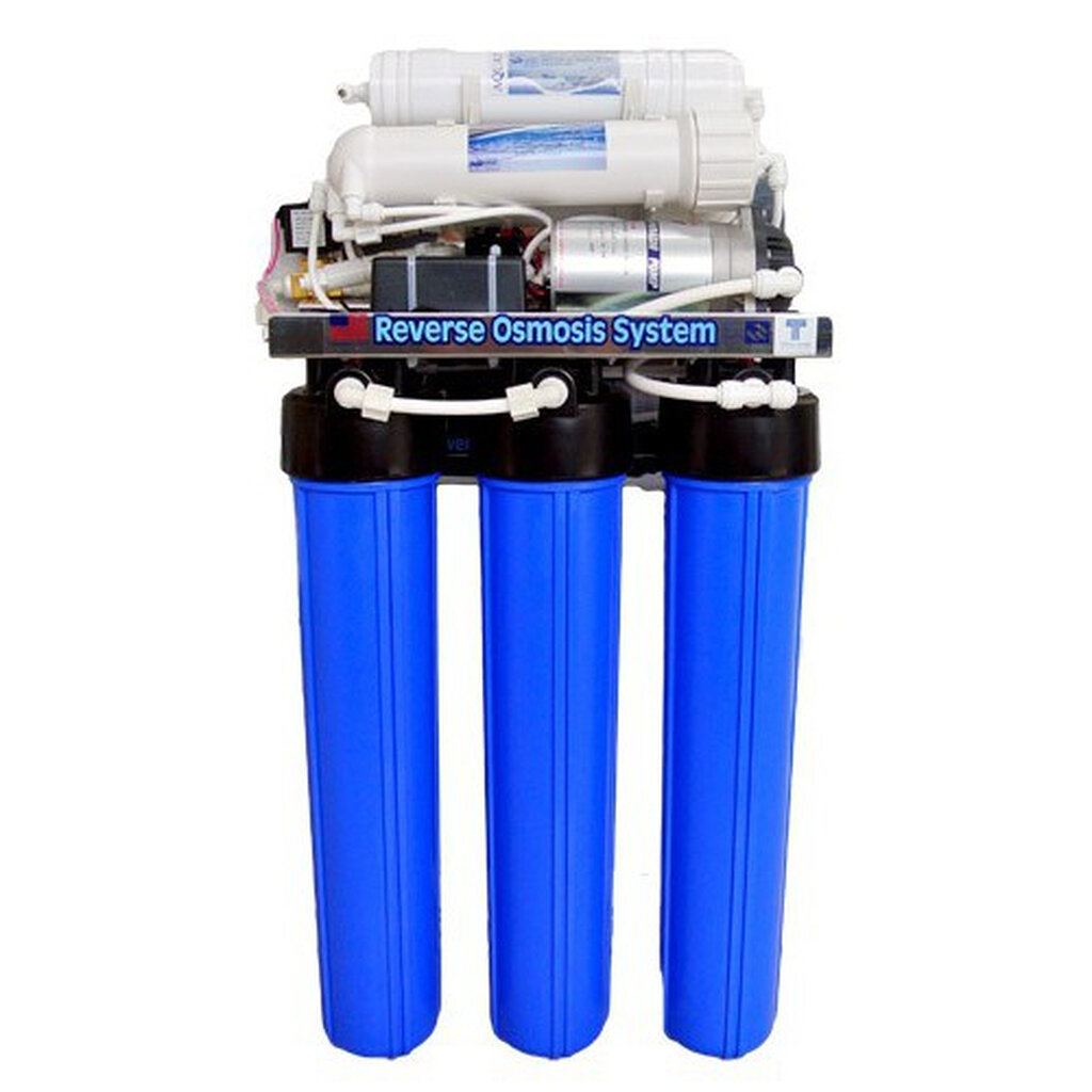 เครื่องกรองน้ำ ระบบ RO Reverse Osmosis 300 GPD 1136 ลิตร ต่อวัน แบบแขวน ยึดติดผนัง น้ำบาดาล น้ำปะปา เจ๊ตุ่ม