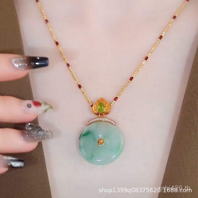 สร้อยคอ จี้ จี้ ไม่แพ้ง่าย ไม้ไผ่โซ่หญิงฤดูใบไม้ผลิฤดูร้อนฤดูใบไม้ร่วงฤดูหนาวสไตล์ปลอดภัยหัวเข็มขัดเ