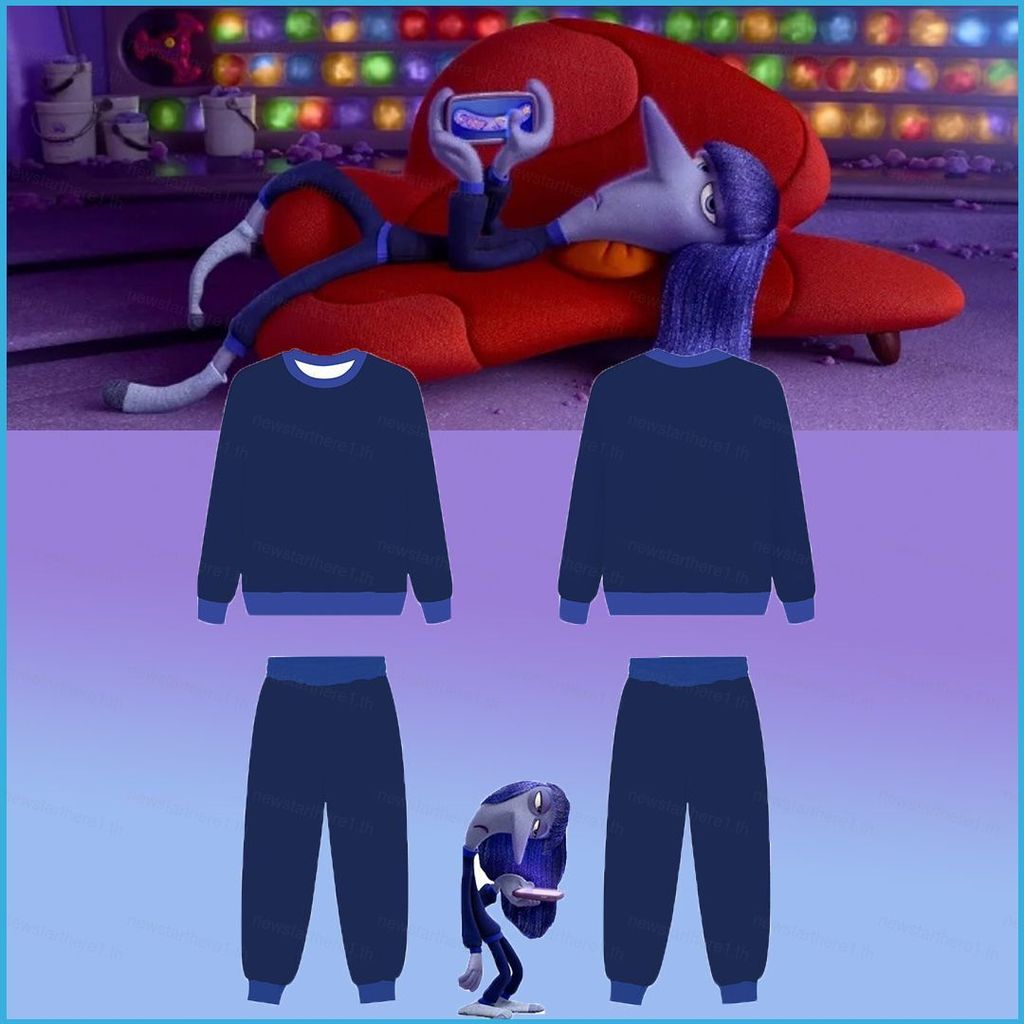 NS1 Inside Out 2 ความวิตกกังวล Embarrasment Ennui Envy Bing Bong coat กางเกงคอสเพลย์ผ้าฮาโลวีนเครื่อ