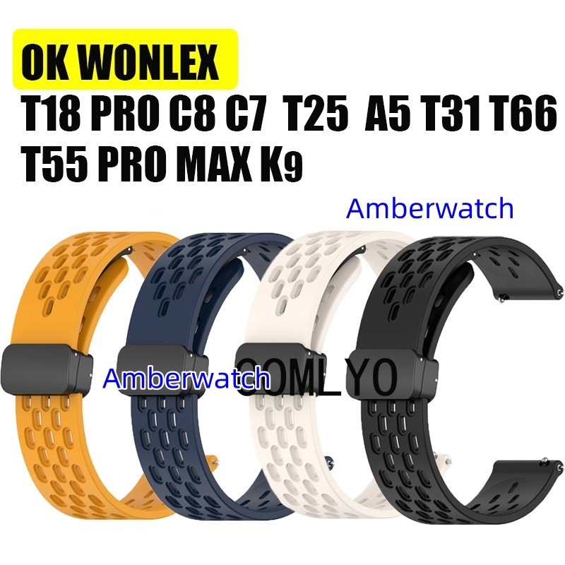 สายรัดแม่เหล็กสําหรับ WONLEX T18 PRO C7 C8 LAGENIO K3 A5 T25 T66 T31 T55 PRO MAX K9 สายนาฬิกา