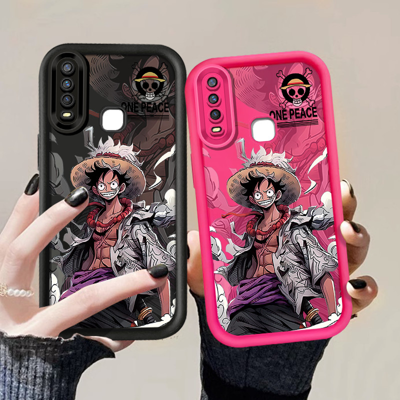 การ์ตูนLuffyอะนิเมะเคสโทรศัพท์สําหรับVIVO Y17 Y15 Y12 Y12i Y3S 1901 1902 1904 Y7S S1 กันกระแทกนุ่มPr