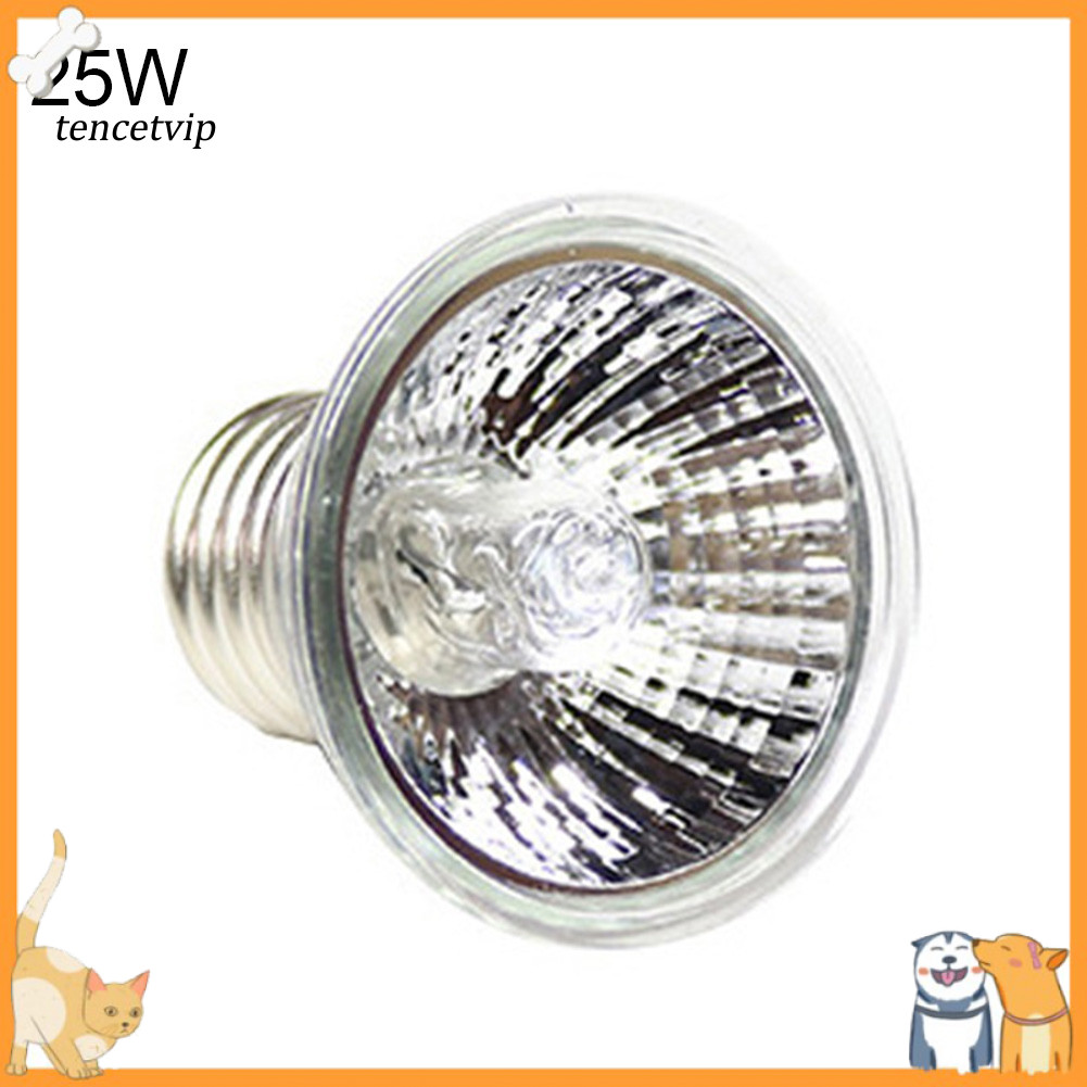 Vip 25/50/75W UVA + UVB 30 หลอดไฟความร้อนสําหรับสัตว์เลื้อยคลานเต่า Lizards Basking