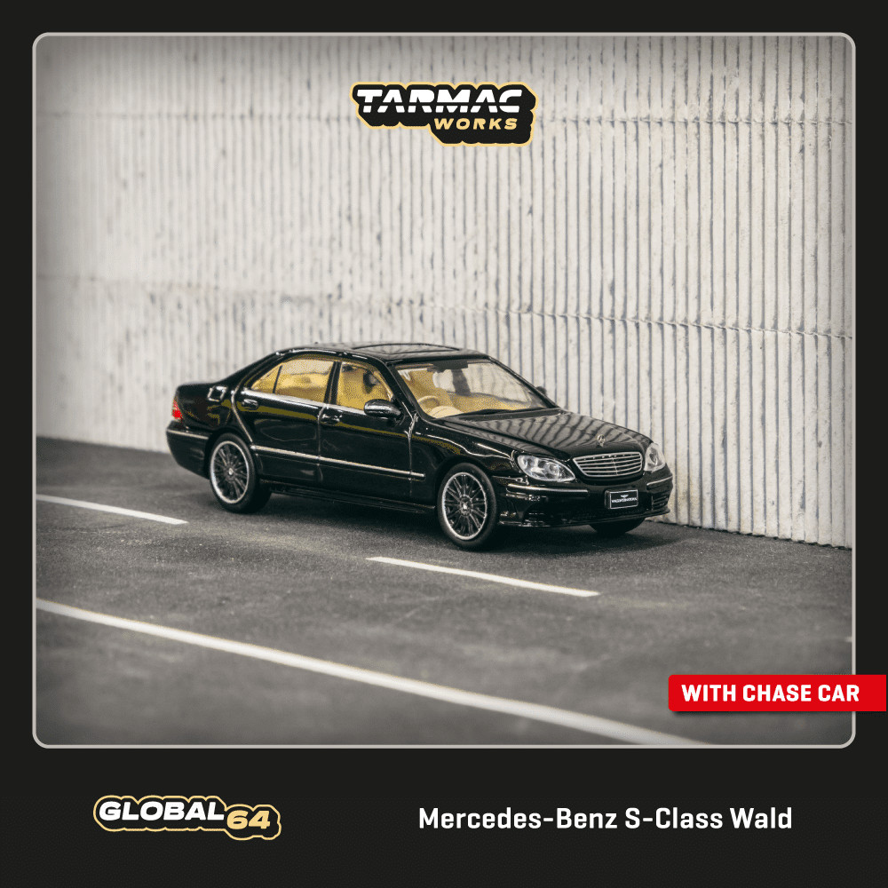 Tarmac Works 1:64 GLOBAL64 Mercedes-Benz S-Class Wald Black T64G-072-BK