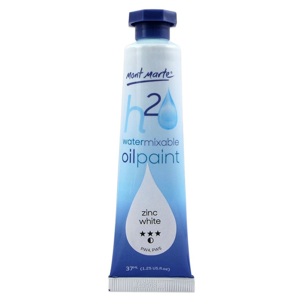 MONT MARTE สีน้ำมันผสมน้ำ รุ่น H2O สี ZINCWHITE ขนาด 37 ml