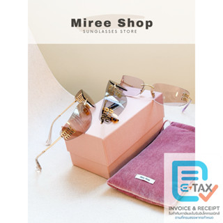 Miu Miu แว่นตารุ่น A51S ไร้กรอบโลโก้สวยตะโกน ร้านแอมของแท้เท…