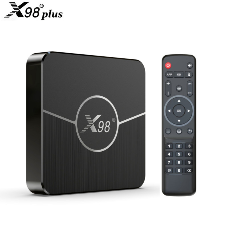 X98 plus Android Set-Top Box Jingchen S905W2 การค้าต่างประเทศกล่องทีวี 4K Pure Android เครื่องเล่นโฆ