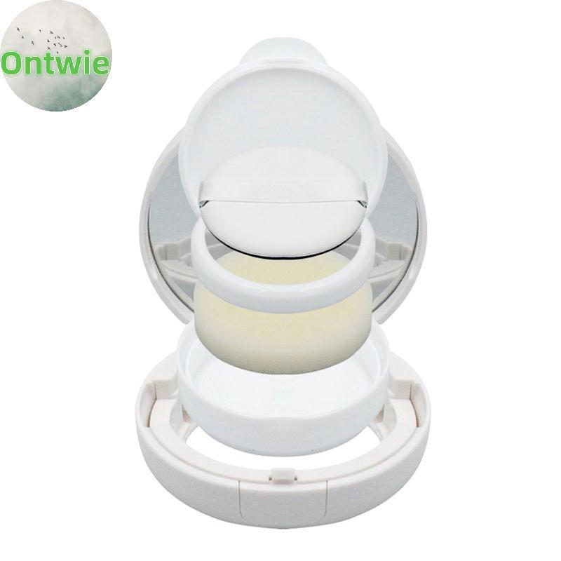Ontwie 15g/0.5oz เบาะลมเปล่าพัฟกล่องเครื่องสําอางแบบพกพาแต่งหน้าคอนเทนเนอร์แป้งฟองน้ํากระจกสําหรับบี