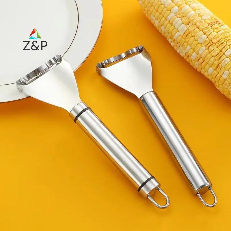 Z&P ห้องครัวข้าวโพด Sheller สแตนเลสกบข้าวโพดในครัวเรือนข้าวโพด Sheller คู่มือข้าวโพด Thresher Roe De