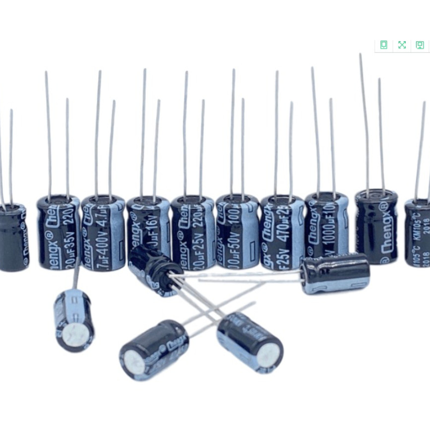Aluminum Electrolytic Capacitor 1UF 2.2UF 4.7UF 10UF 1000UF 22UF  220UF 6.3V 10V 16V 25V 35V 50V 400