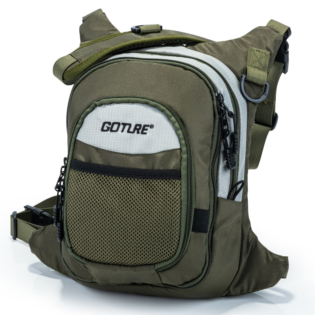 Goture 100% Polyester Fly Fishing Bag Fishing Chest Ultra Light Multiple Pockets FishingToolAccessor