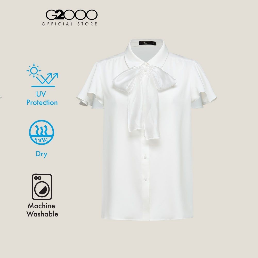 G2000 เสื้อเบลาส์สำหรับผู้หญิง Regular Fit รุ่น 5124144101 Off-White