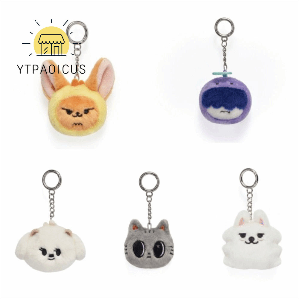 YURUYI TXT ตุ๊กตาตุ๊กตา,การ์ตูนผ้าฝ้าย PPULBATU ตุ๊กตาพวงกุญแจ,น่ารัก Kpop ตุ๊กตาสัตว์พวงกุญแจ