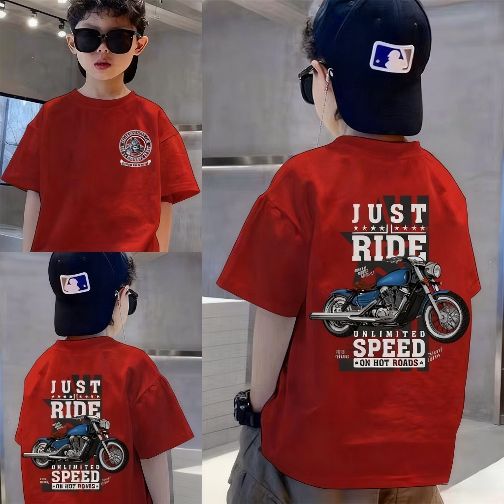 เสื้อยืดเด็ก Coolbo ลาย Harley ทำจากผ้าฝ้าย สวมใส่ได้อย่างสบายและคล่องตัว