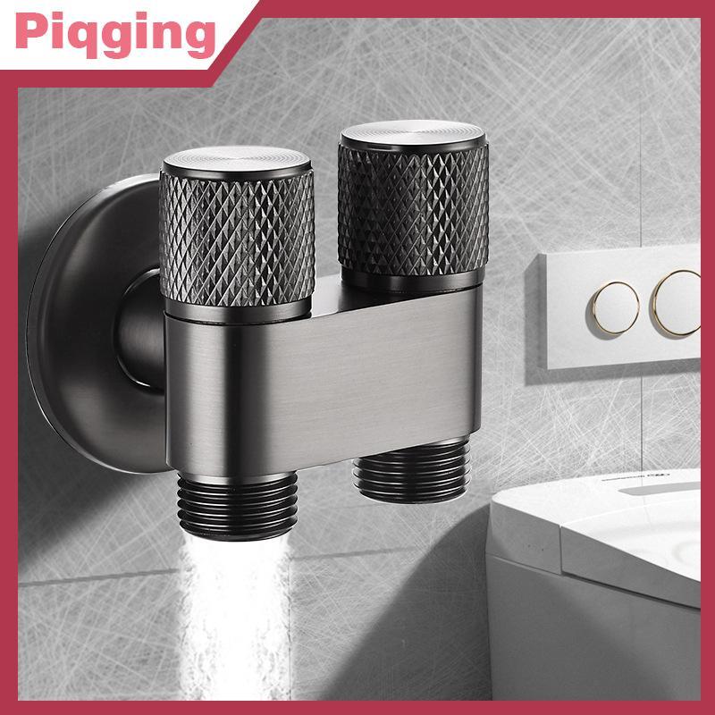 Piqging สแตนเลส One-point Two-water มุมวาล์ว One-inlet Two-outlet Water Divter วาล์วควบคุมอิสระวาล์วมุมสําหรับห้องน้ําอุปกรณ์ห้องน้ํา TH - รูปที่ 2