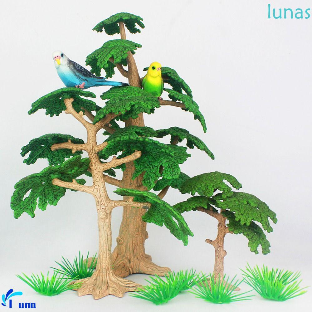 LUNASOL จําลอง Cypress, Cypress Pine Trees Coconut Tree, การทําสวนเครื่องประดับพลาสติก Mini Vivid La