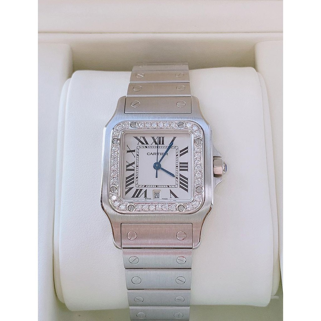 Cartier Cartier Mens Watch/r Santos Series Diamond English Watch Men W20060D6
