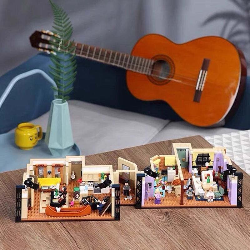 Old Friends Series Monica Apartment เครื่องประดับ 10292 ชายหญิงการศึกษาประกอบอาคารบล็อกของเล่นของขวั