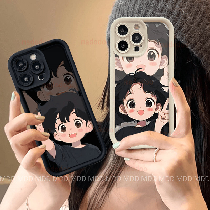สไตล์ใหม่ คู่รักการ์ตูนน่ารัก เคส For OPPO A55 A54 A16 A16S 4G A55 5G A53S A56 A54S A55S A52 A72 A92 A38 A18 A31 2020 A8