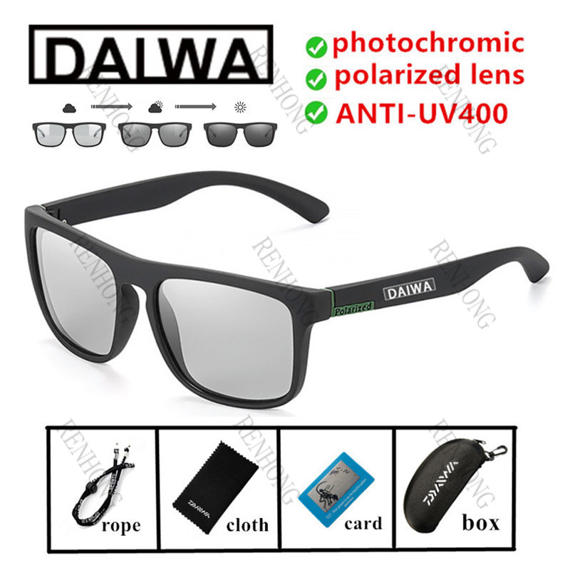 ใหม่ 732B Photochromic Polarized แว่นตา UV400 ผู้ชายผู้หญิงขี่จักรยานตกปลาวิ่งกีฬาแว่นตากันแดด Shades จักรยานแว่นตาสําหรับขับรถขี่ Racing MTB